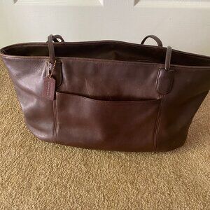 Vintage Coach Leather Tote Bag